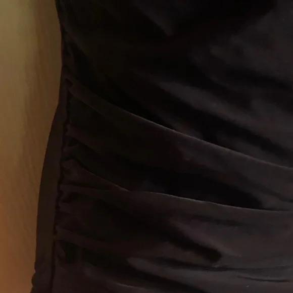 DKNY Black Ruffled One-Piece Swimsuit - Picture 3 of 7